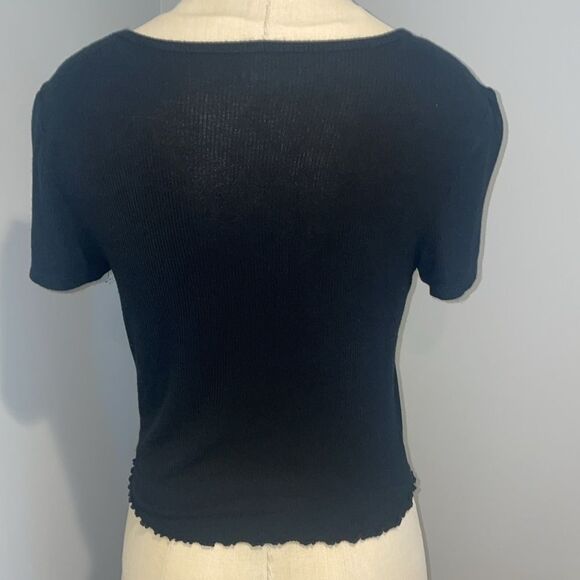 American Eagle Soft & Sexy Rib Short Sleeve Top Size S - Picture 3 of 9
